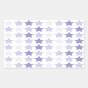 Patriotic Blue Ombre Stars Rectangular Sticker