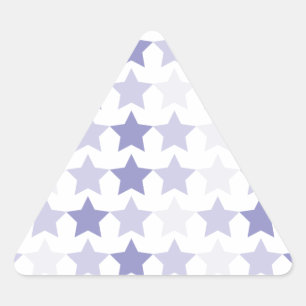 Patriotic Blue Ombre Stars Triangle Sticker