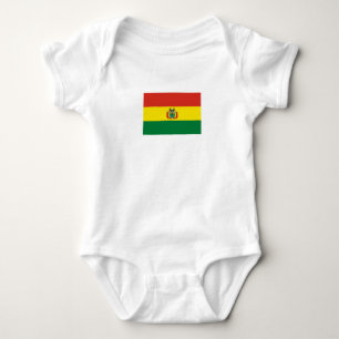Patriotic Bolivia Flag Baby Bodysuit