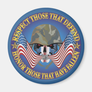 Patriotic Bones Magnet