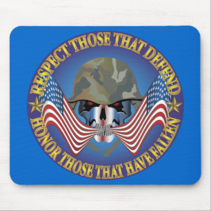 Patriotic Bones Mouse Pad