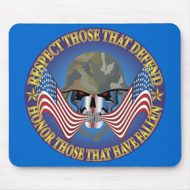 Patriotic Bones Mouse Pad (Front)