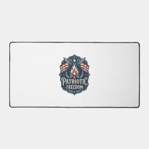 Patriotic Bonfire Night Vector Graphic Tee_1 Desk Mat