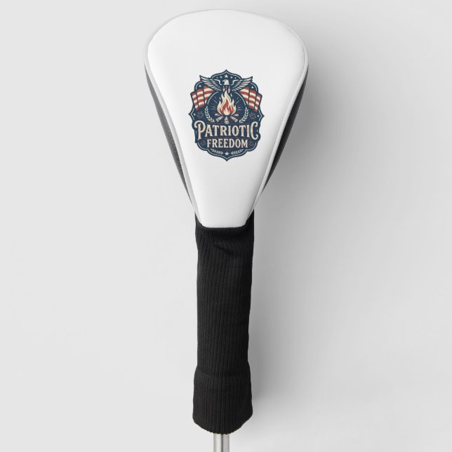 Patriotic Bonfire Night Vector Graphic Tee_1 Golf Head Cover (Front)
