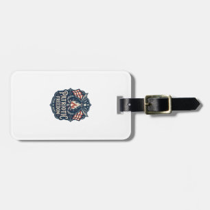 Patriotic Bonfire Night Vector Graphic Tee_1 Luggage Tag