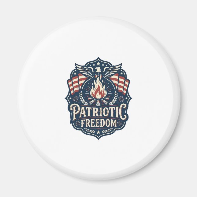Patriotic Bonfire Night Vector Graphic Tee_1 Magnet (Front)
