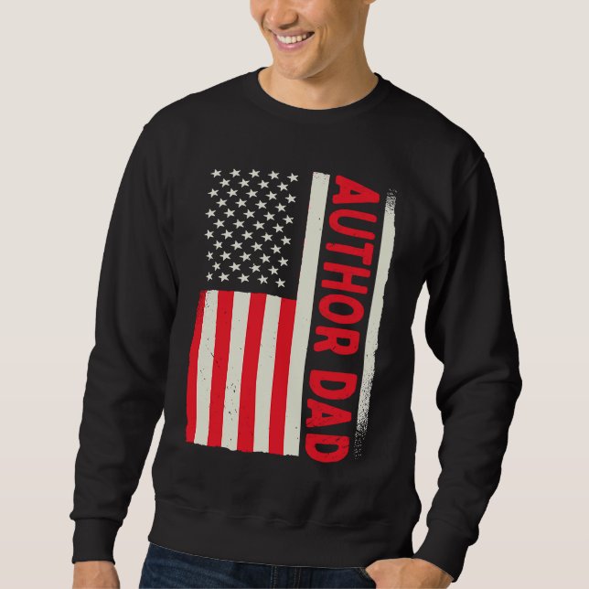 Patriotic Book Writer Writing Publisher Blogger Au Sweatshirt (Front)