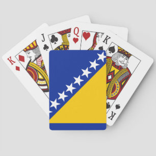 Patriotic Bosnia Herzegovina Flag Playing Cards