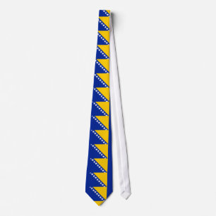 Patriotic Bosnia Herzegovina Flag Tie