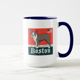 Patriotic   Boston Terrier Mug