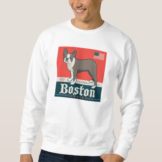 Patriotic | Boston Terrier Sweatshirt (Front)