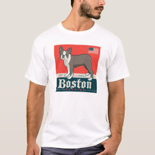 Patriotic   Boston Terrier T-Shirt