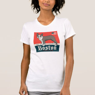Patriotic   Boston Terrier T-Shirt