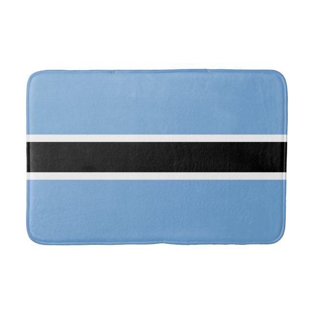 Patriotic Botswana Flag Bath Mat (Front)