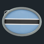 Patriotic Botswana Flag Belt Buckle<br><div class="desc">Patriotic flag of Botswana.</div>