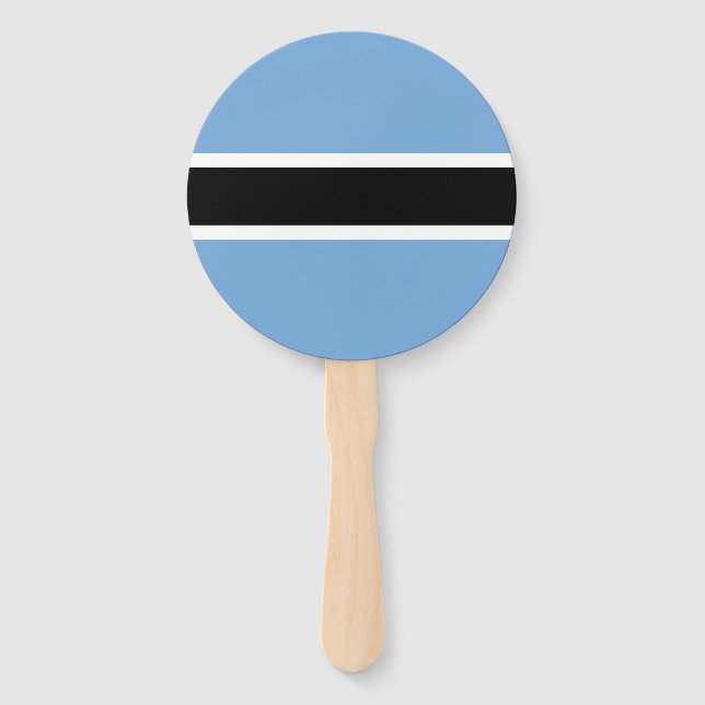 Patriotic Botswana Flag Hand Fan (Front)