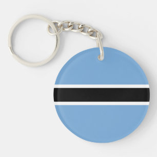 Patriotic Botswana Flag Key Ring