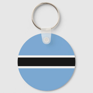 Patriotic Botswana Flag Key Ring