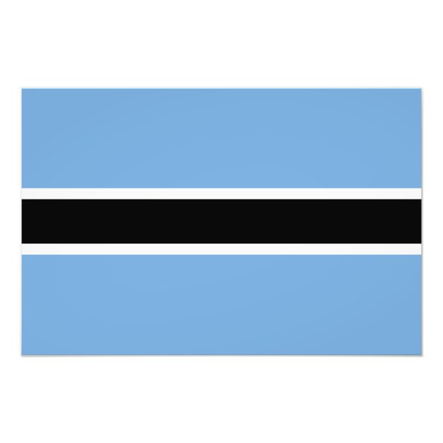 Patriotic Botswana Flag Photo Print (Front)