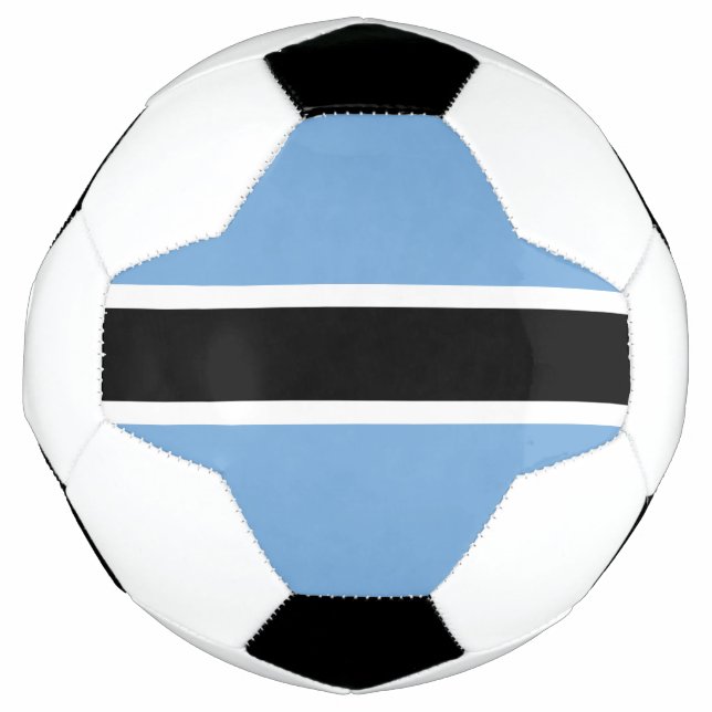 Patriotic Botswana Flag Soccer Ball (Front)