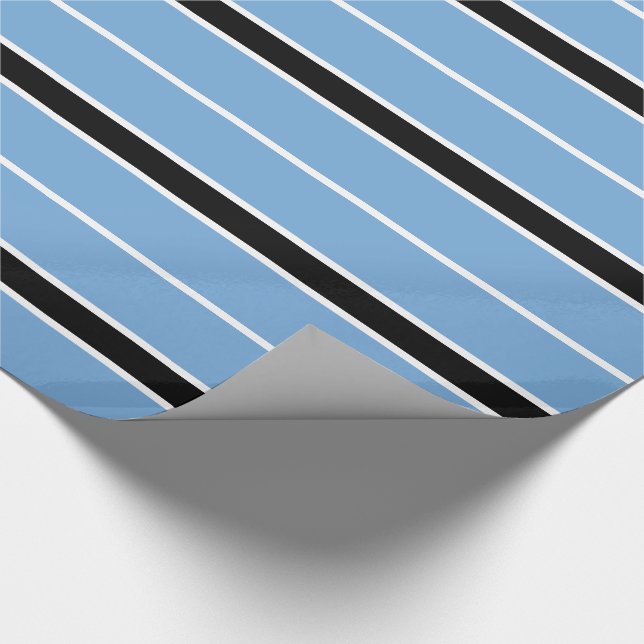 Patriotic Botswana Flag Wrapping Paper (Corner)