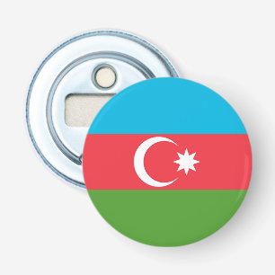 Patriotic bottle opener with Flag of Azerbaijan