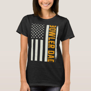 Patriotic Bowling Player Coach Bowler Dad American T-Shirt