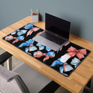 Patriotic Bows Desk Mat