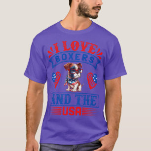 Patriotic Boxer Dog 5 T-Shirt
