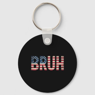 Patriotic Boys Teens Kids Men Vintage Usa American Key Ring