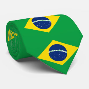 Patriotic Brazil Flag Tie