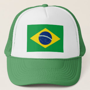 Patriotic Brazil Flag Trucker Hat