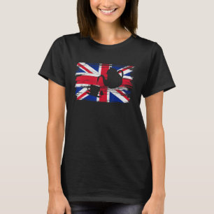 Patriotic British English Tea Drinker Uk Union Fla T-Shirt