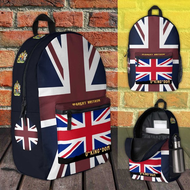 Patriotic British Flag backpack, Union Jack / UK Printed Backpack (Creator Uploaded)
