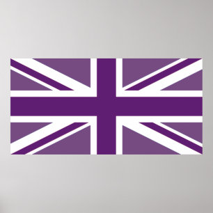 Patriotic British Union Jack Flag Poster