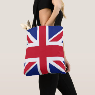 Patriotic British Union Jack Flag Tote Bag