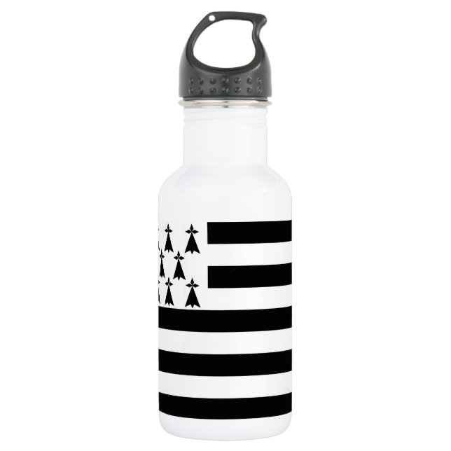 Patriotic Brittany Flag 532 Ml Water Bottle (Front)
