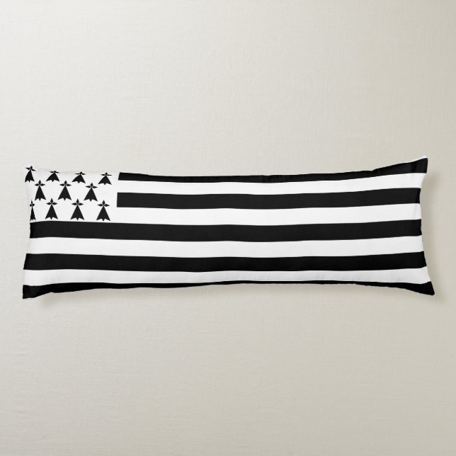 Patriotic Brittany Flag Body Cushion (Back)