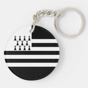 Patriotic Brittany Flag Keychain