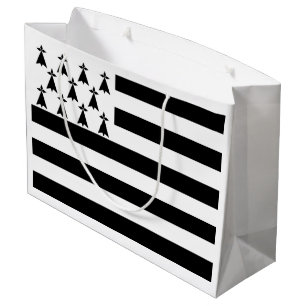 Patriotic Brittany Flag Large Gift Bag