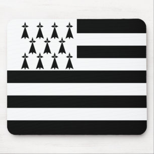 Patriotic Brittany Flag Mouse Pad