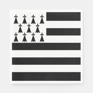 Patriotic Brittany Flag Napkin