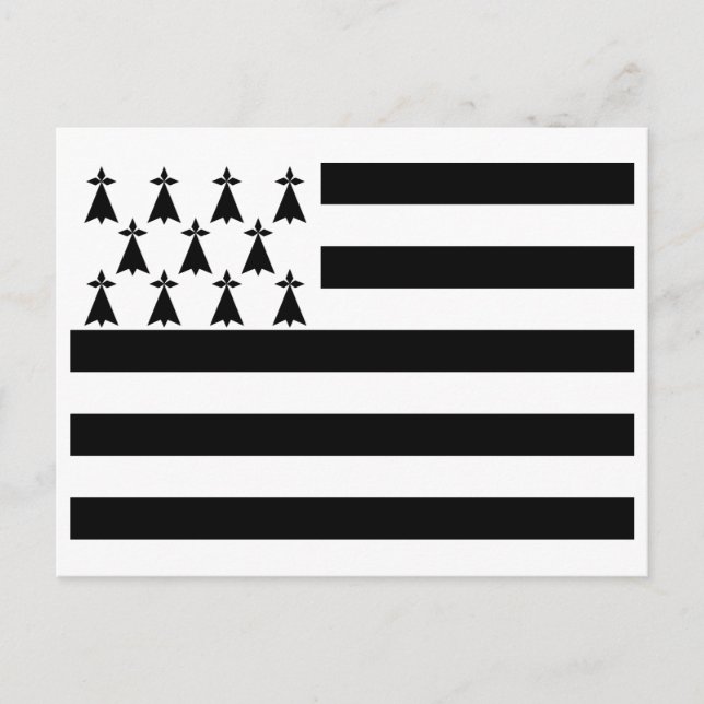 Patriotic Brittany Flag Postcard (Front)
