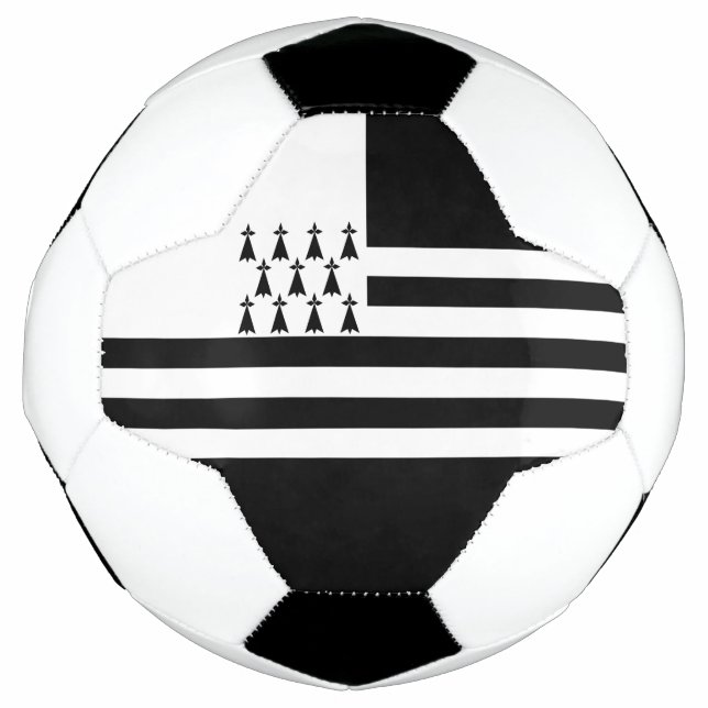 Patriotic Brittany Flag Soccer Ball (Front)