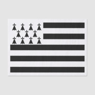 Patriotic Brittany Flag Tissue Paper