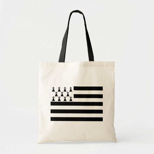 Patriotic Brittany Flag Tote Bag (Front)