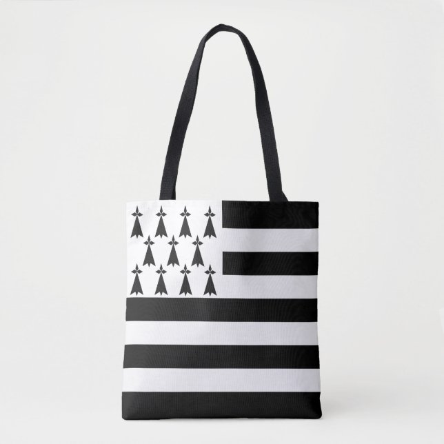 Patriotic Brittany Flag Tote Bag (Front)