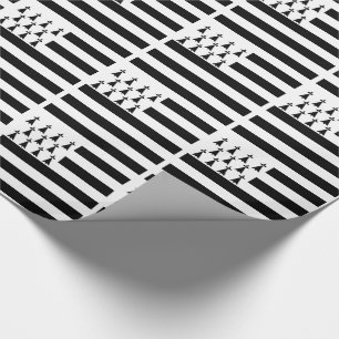 Patriotic Brittany Flag Wrapping Paper