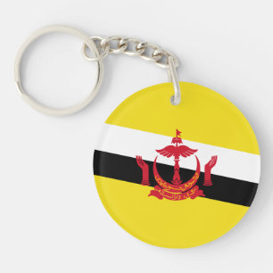Patriotic Brunei Flag Keychain