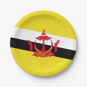 Patriotic Brunei Flag Paper Plates